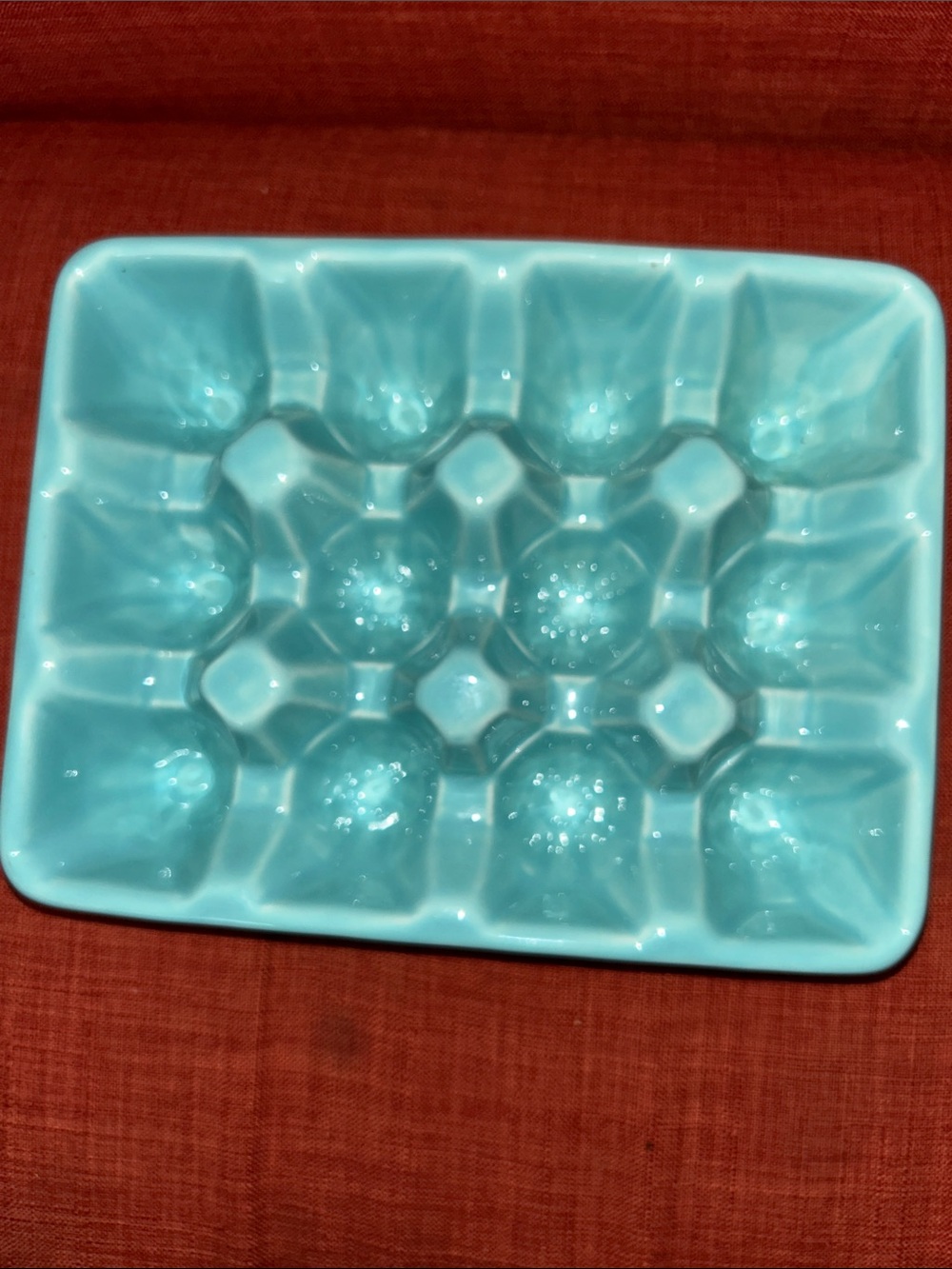 Ceramic Egg Tray - Seafoam Blue